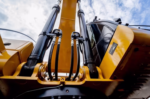 Construction Machinery Image Of Excavator Hydraulic Hoses